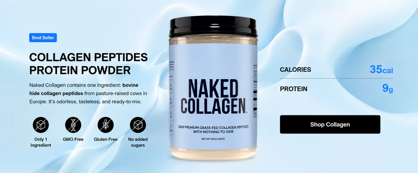 Naked Nutrition Clean Protein Powder Tub with Simple Ingredients