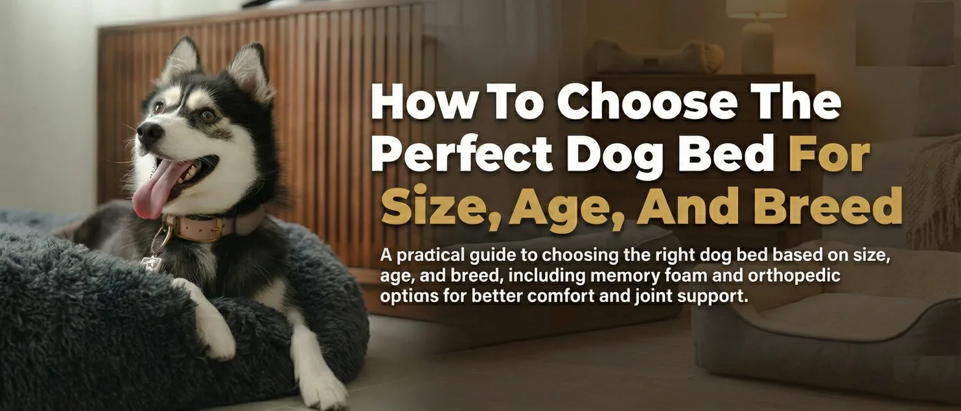 Memory Foam Dog Bed for Large and Small Dogs at The Brooklyn Pet Store