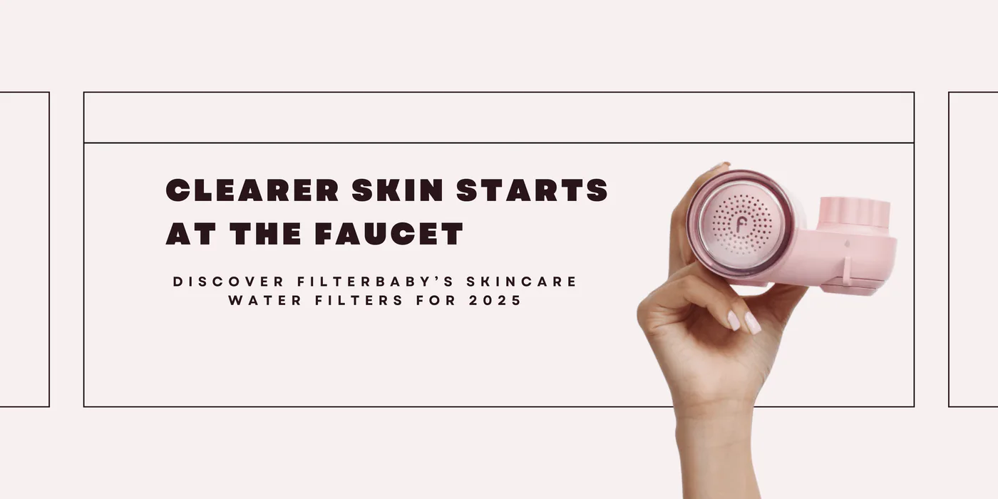 Filterbaby faucet skincare filter attached to modern bathroom sink