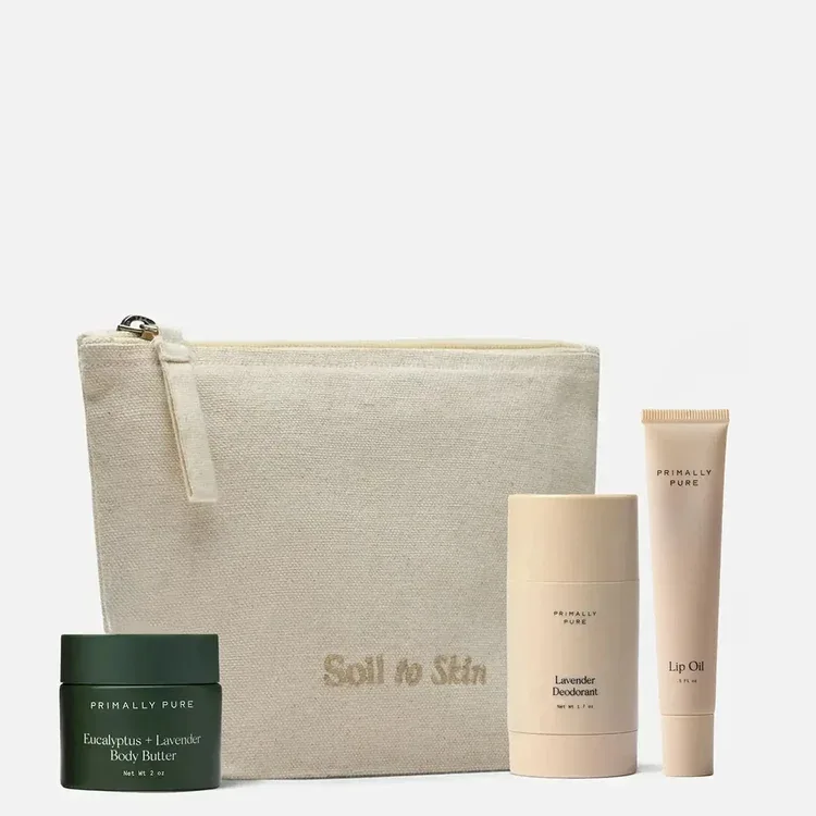 Primally Pure Clean Start Bundle - Body Butter + Natural Deodorant + Lip Oil